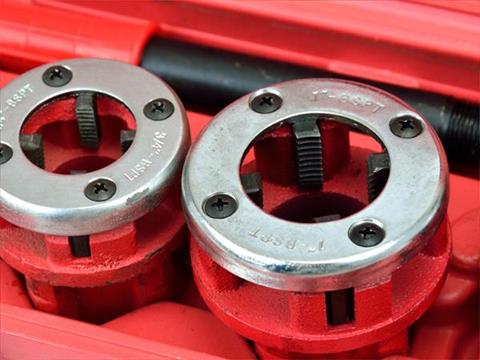 GEKO G01001 Ručné závitníky závitorez na rúrky, závitorezná hlava sada 5ks