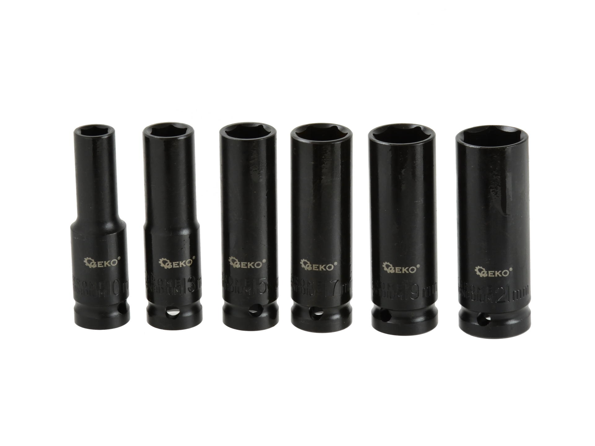 GEKO G10500 Dlhé nástrčné kľúče 1/2" 6 ks 10-21mm