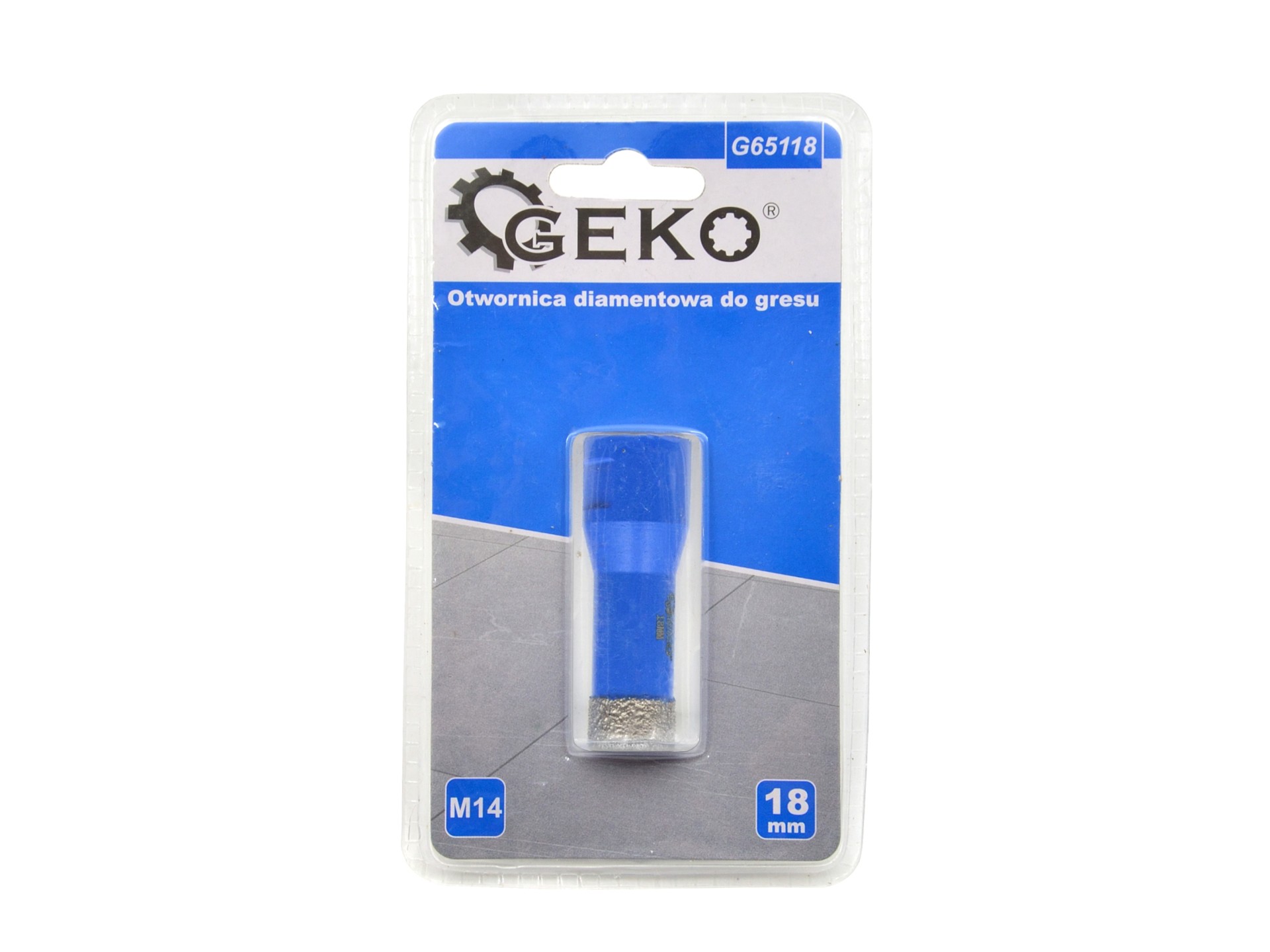 Geko G65118 Diamantový vrták vykružovák na dlažbu, gres, obklad 18mm