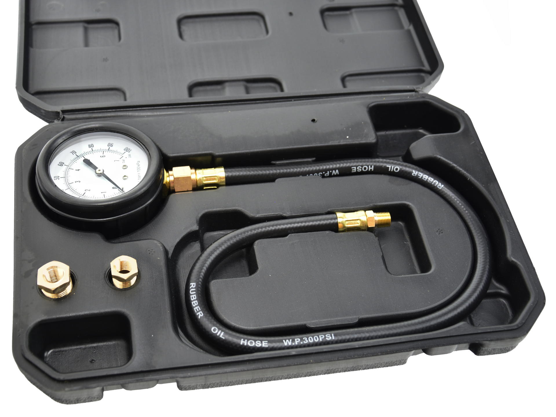 GEKO G02505 Tester merač tlaku oleja kompresie 7 bar