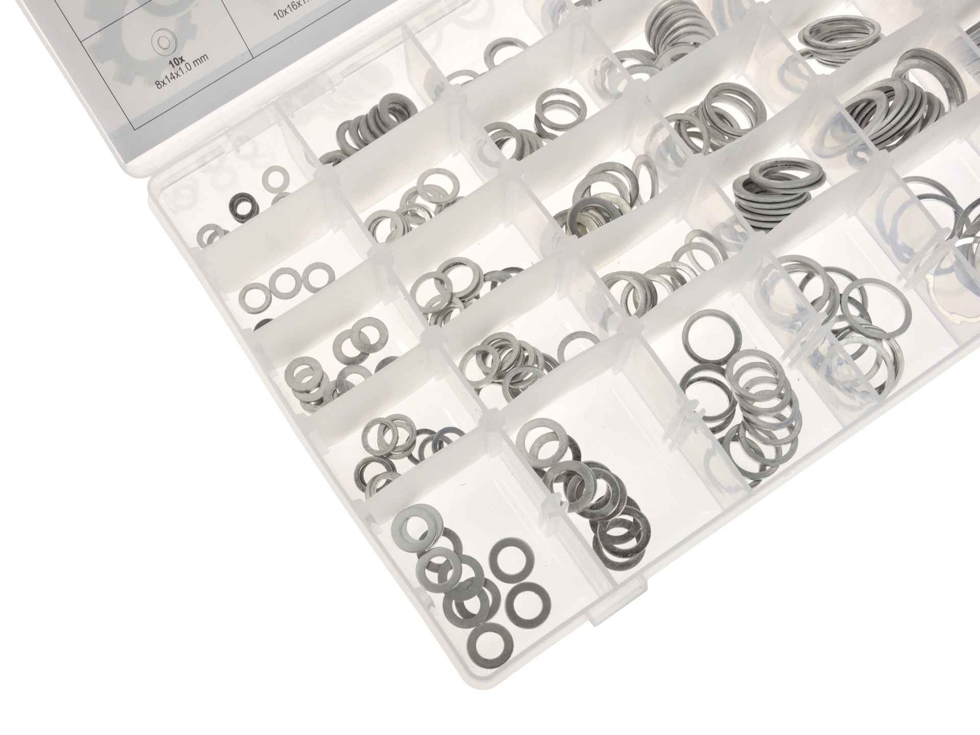 GEKO G02824 Sada podložiek hliníkové podložky 300 ks