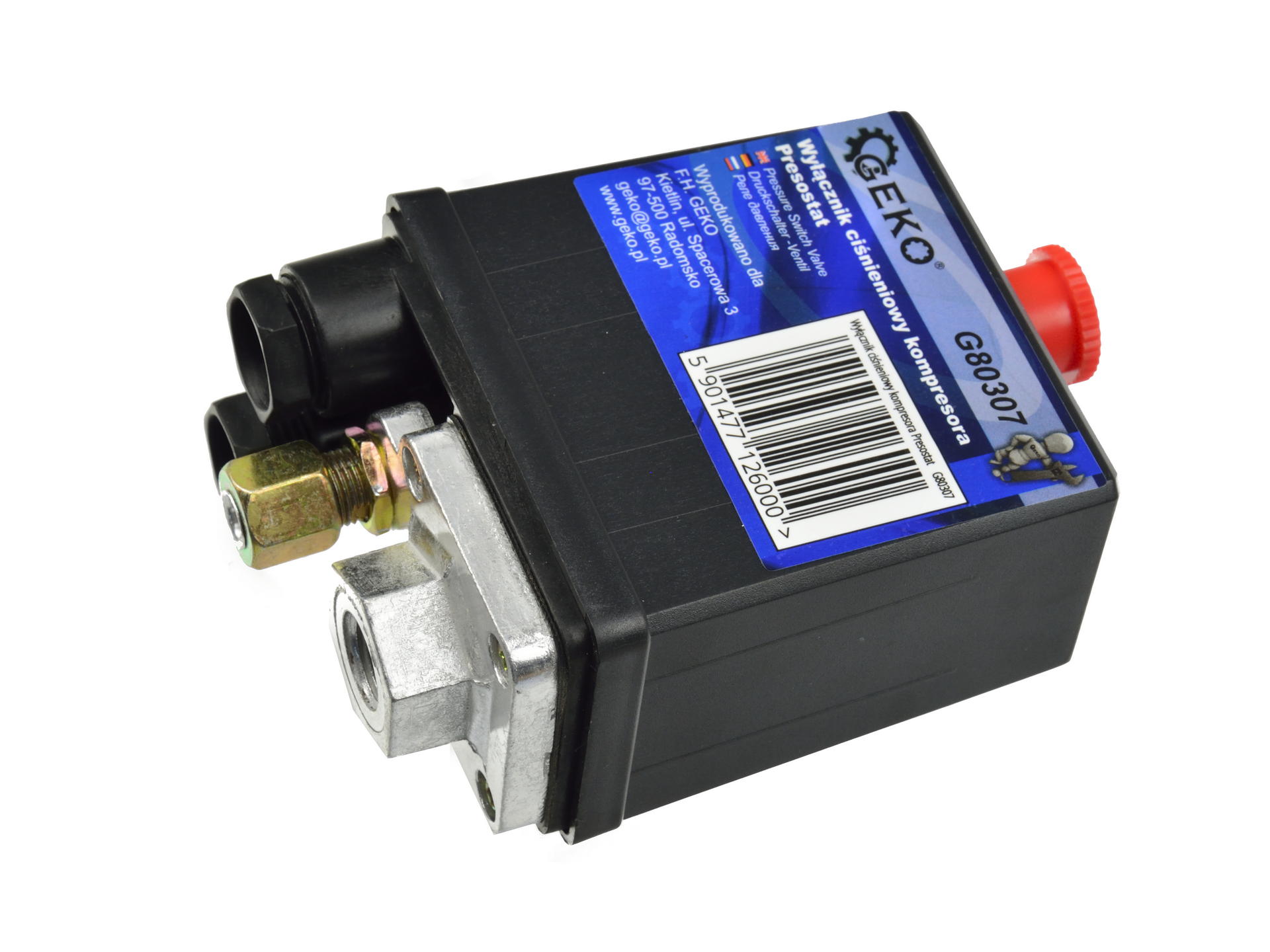 GEKO G80307 Tlakový spínač kompresora 240V 16A 12bar
