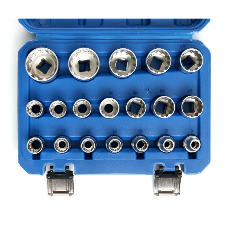 Kraft&Dele KD10347 Súprava nástrčných kľúčov Hlavice nástrčné kľúče 19 ks TORX E8-E32