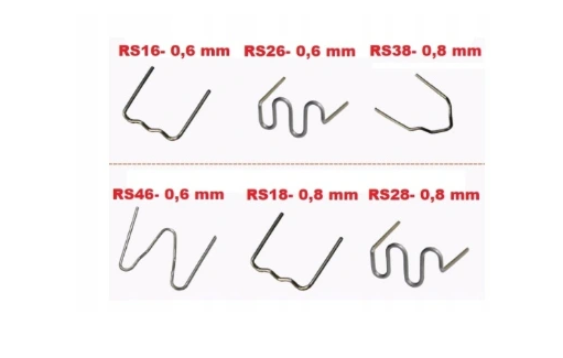 R16-R46 600ks Zváracie sponky na plast spony sada sponiek do zváračky plastu