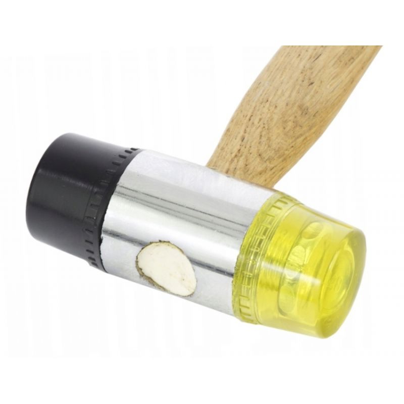 KRAFT&DELE KD903 30mm Gumovo-plastové kladivo s drevenou rukoväťou