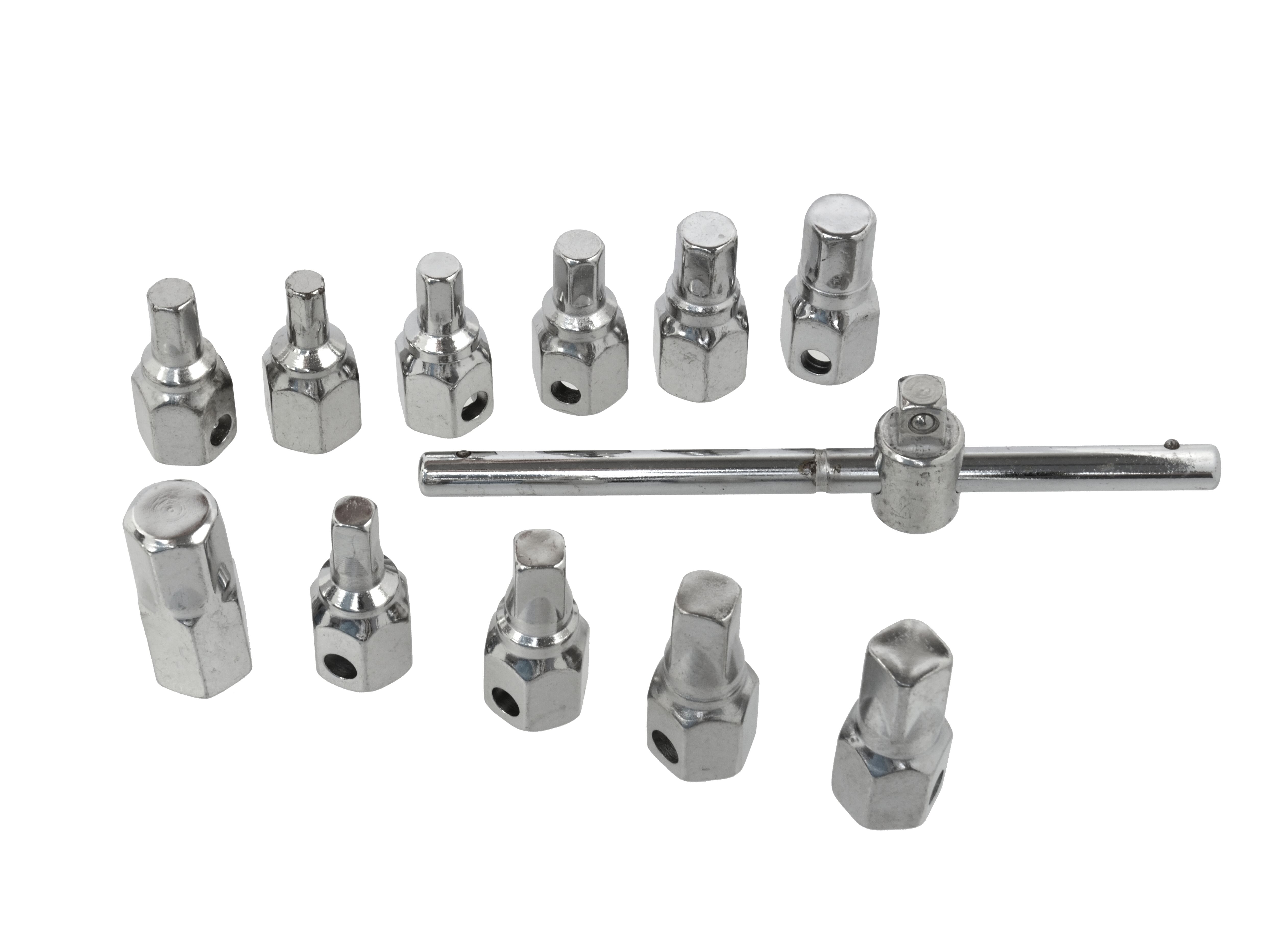 GEKO G02710 Sada 12ks Oprava závitov skrutiek olejových vaní, závitníky závity