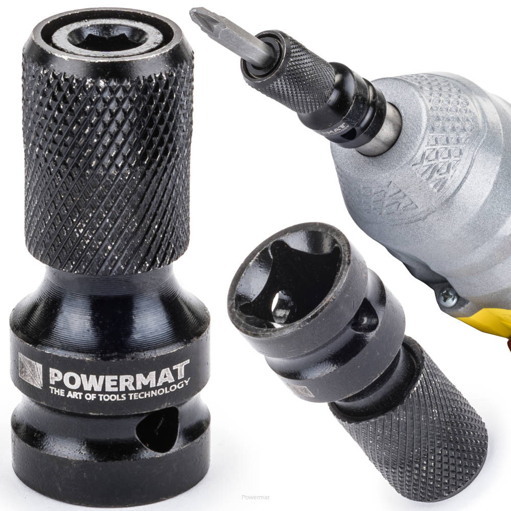 Powermat PM-ASHU-05025T Adaptér pre rázový uťahovák z 1/2" na 1/4" HEX
