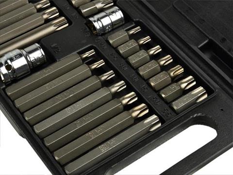 GEKO G10035 Sada kľúčov, bitov 40ks Torx kľúče, bity, kľúč torxový