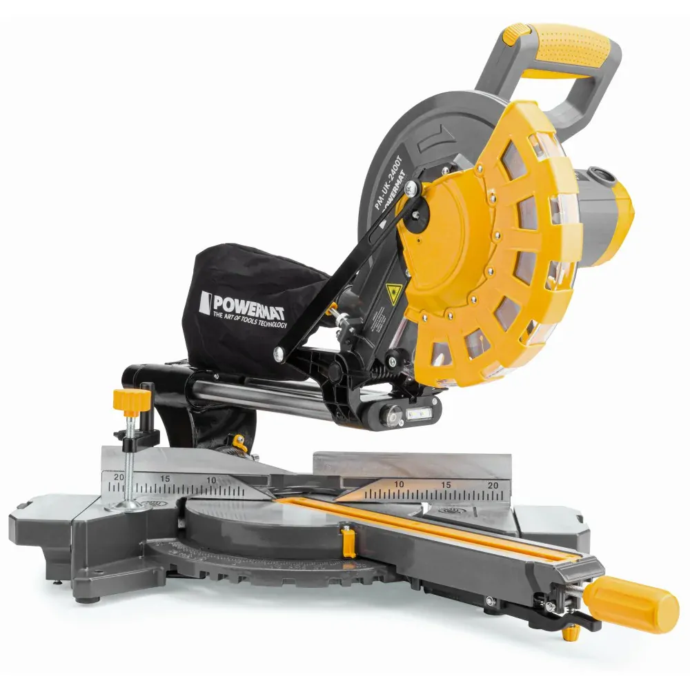 POWERMAT PM-UK-2400M Pokosová píla na drevo 2400W rezačka príslušenstvo
