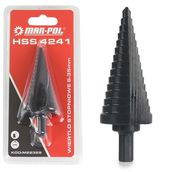 Marpol M22329 Stupňovitý vrták do kovu, dreva 6-35mm