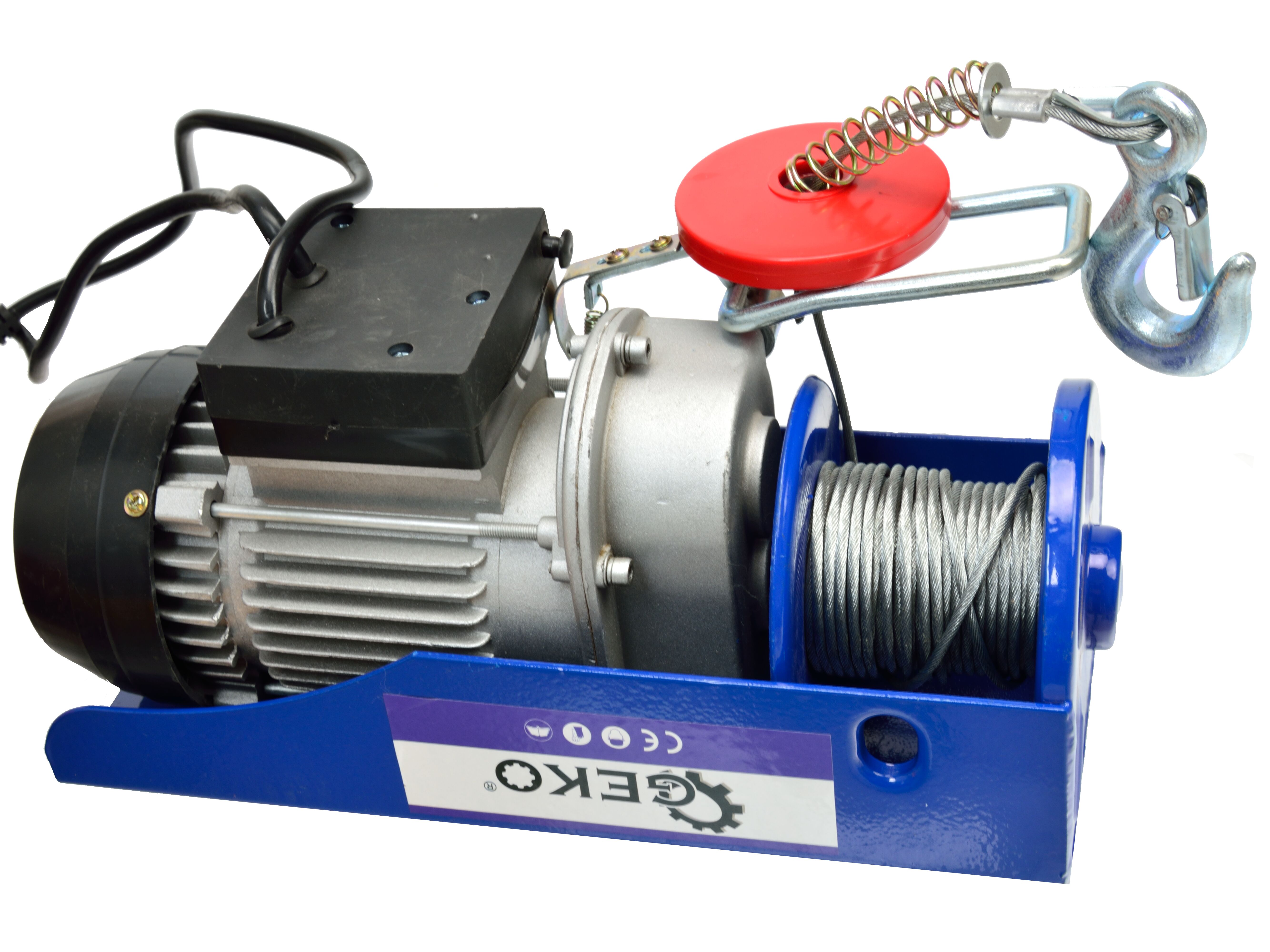 GEKO G01087 600W LANOVÝ ELEKTRICKÝ NAVIJAK kladkostroj ZDVIHÁK 150 / 300kg