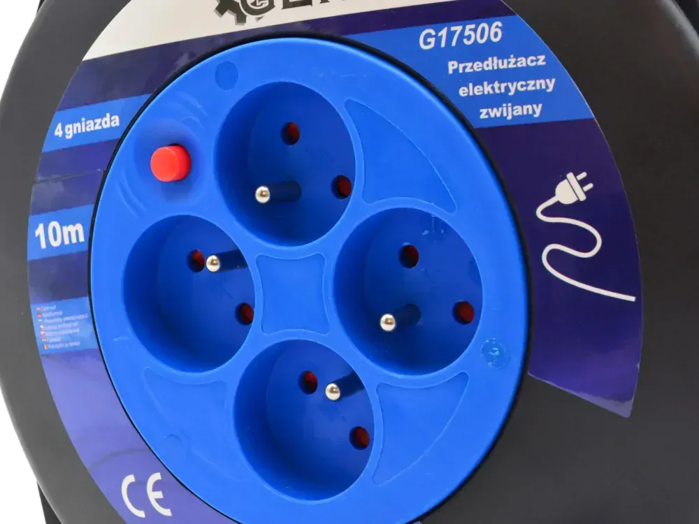 GEKO G17506 Predlžovací kábel predlžovačka 10m 4 zásuvky