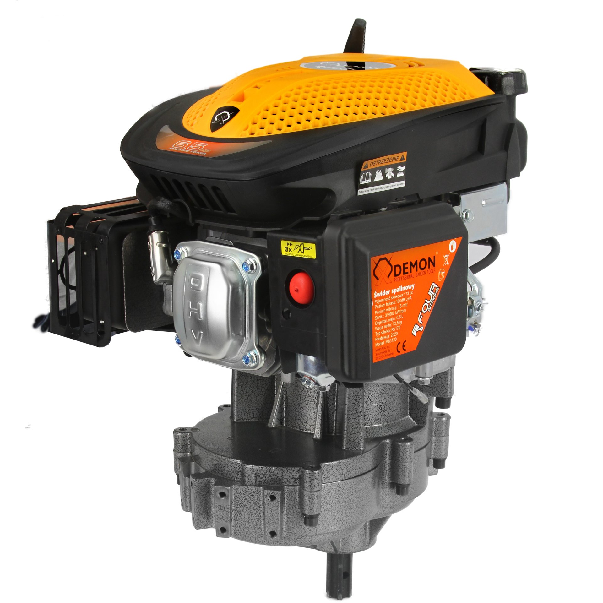 Mar-pol M83120 Výkonný MOTOROVÝ ZEMNÝ PôDNY VRTÁK 4-taktný 173cc (motor)