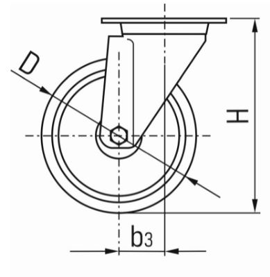 GEKO G71514 Otočné koliesko koleso 100mm