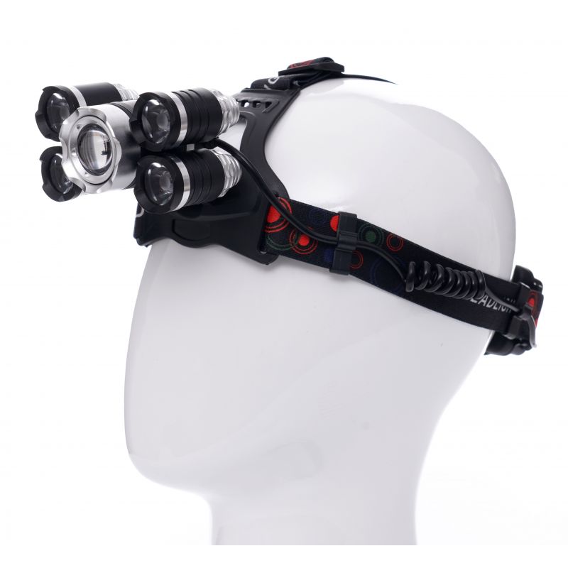 KRAFT&DELE KD1248 Čelovka čelová baterka svietidlo na čelo 5xLED