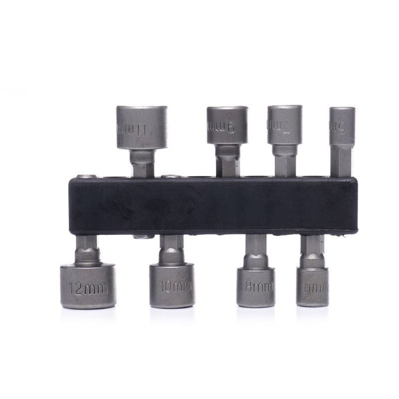 KRAFT&DELE KD10956 Nástrčné kľúče, hlavice pre vŕtačku, skrutkovač 8ks 5-12mm 6 hranné