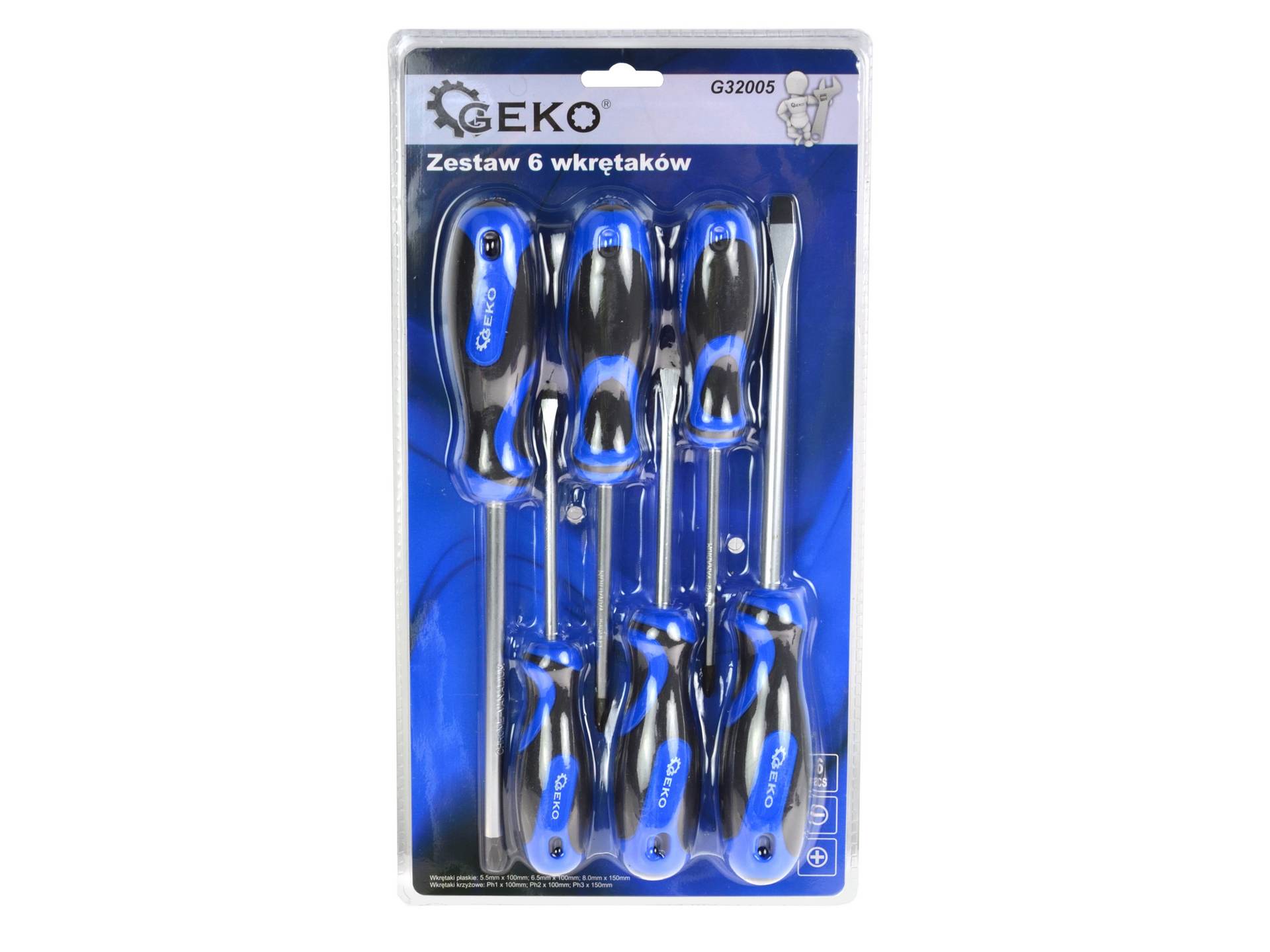 Geko G32005 Skrutkovače Sada 6 kusov skrutkovačov