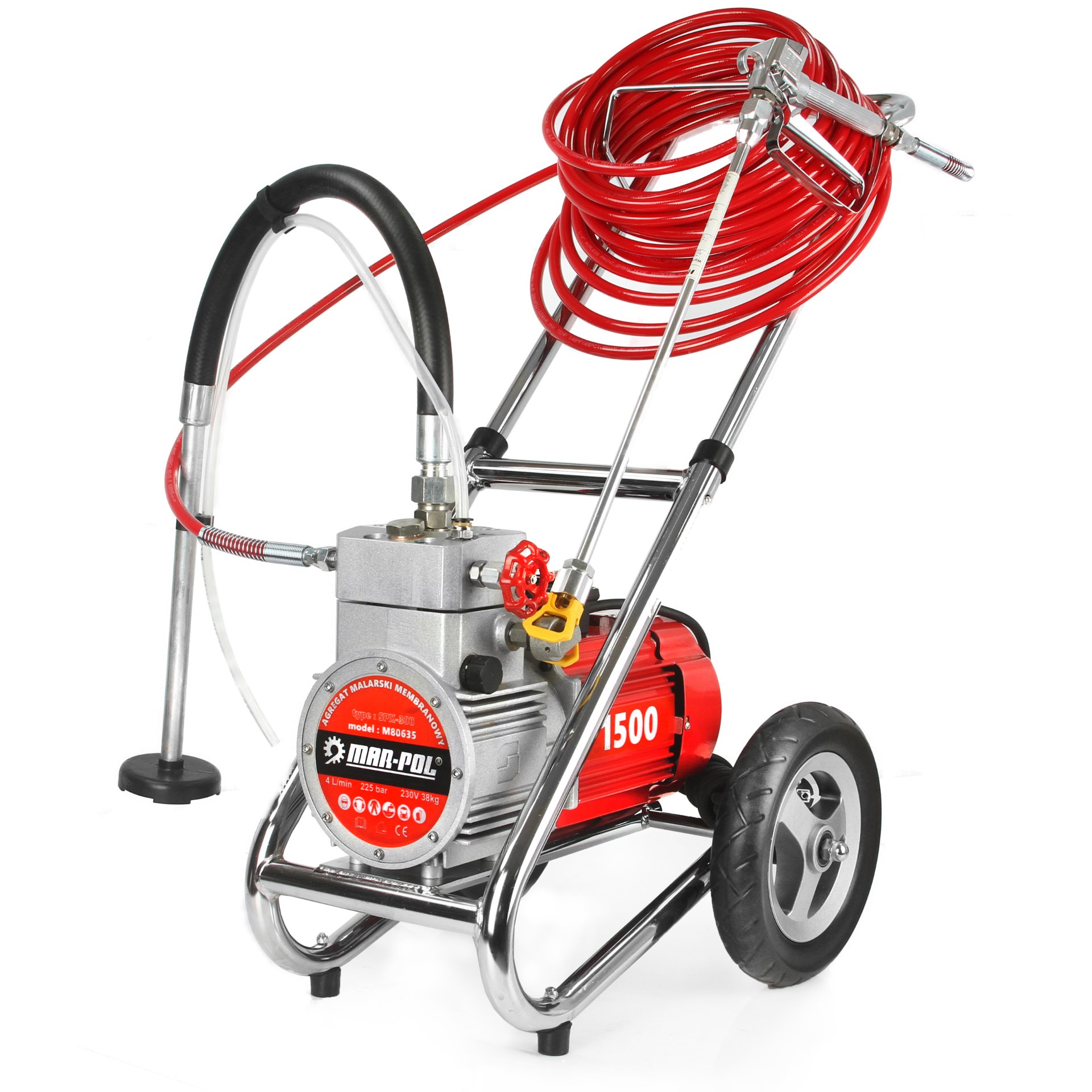 Mar-Pol M80635 Elektrická maliarska pištoľ agregát na maľovanie