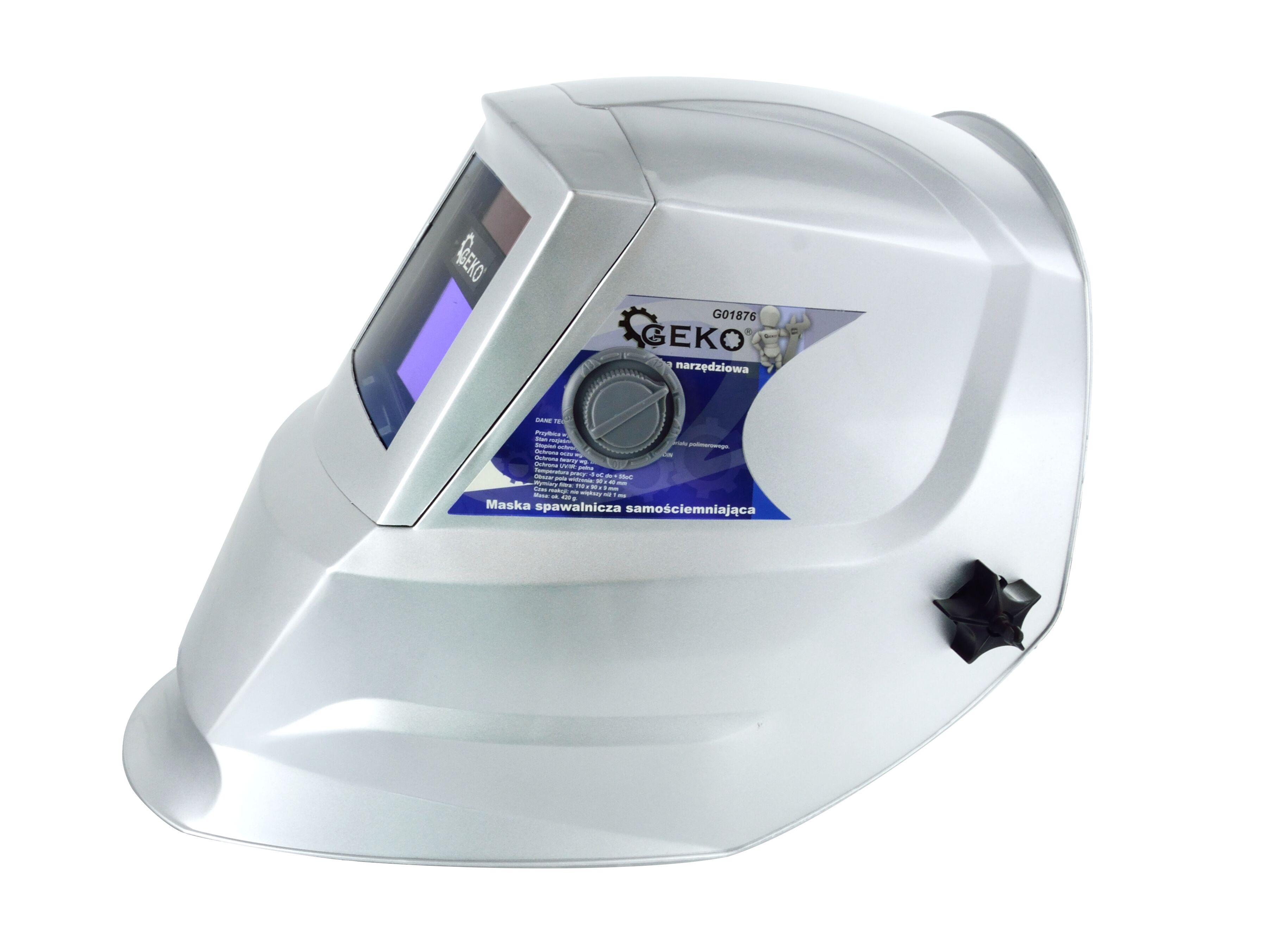 GEKO G01876 Zváracia maska samostmievacia kukla Profi Grey 