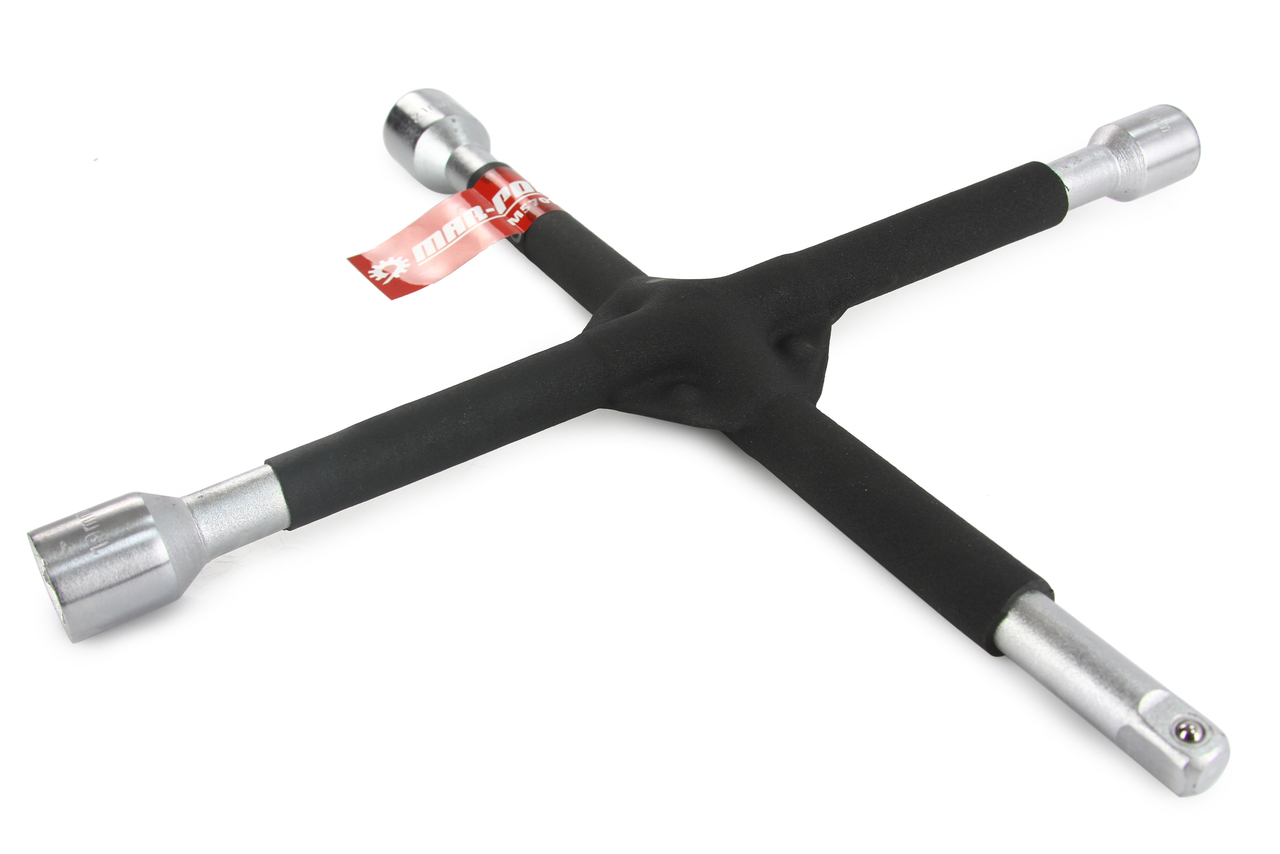 MAR-POL M57012 Vystužený krížový kľúč 14" - 1/2", 17, 19, 21 mm 