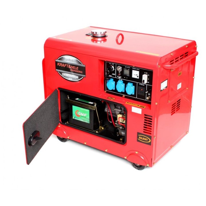 KRAFT&DELE KD123 ELEKTROCENTRÁLA GENERÁTOR PRÚDU dieselový motor 7500W AVR