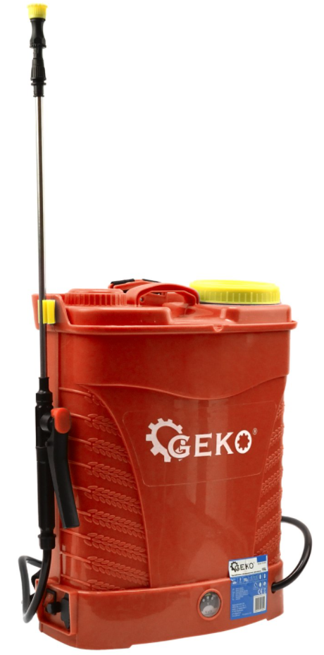Geko G73251 Akumulátorový chrbtový tlakový postrekovač 16L 8Ah