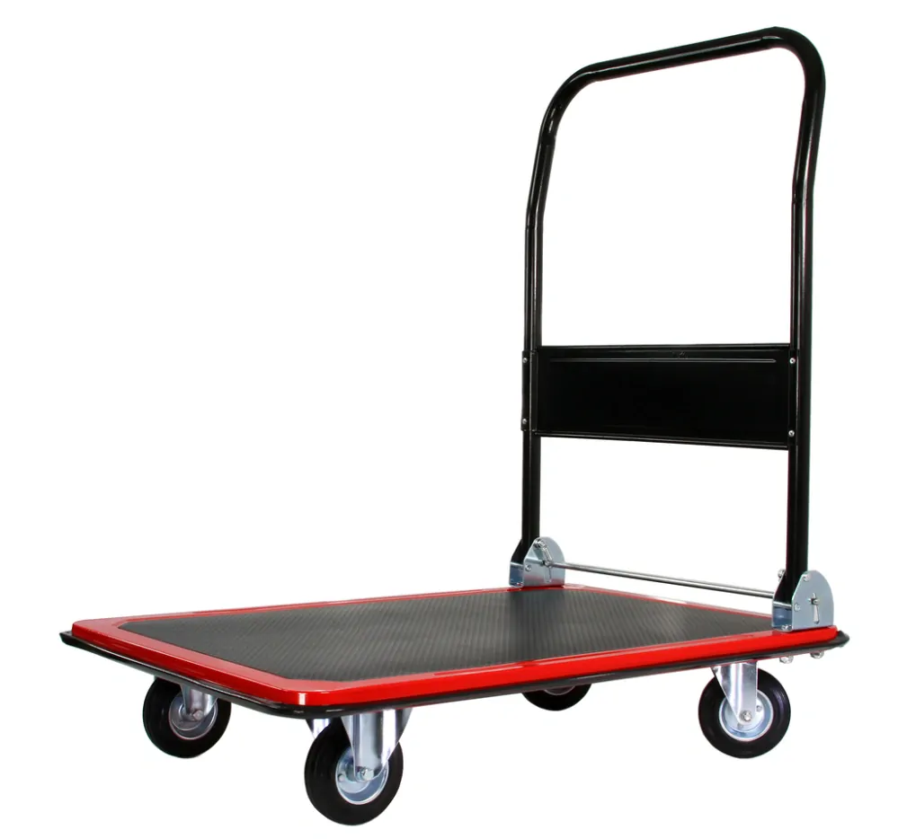 MAR-POL M80083 Plošinový transportný vozík 300kg sklopné madlo