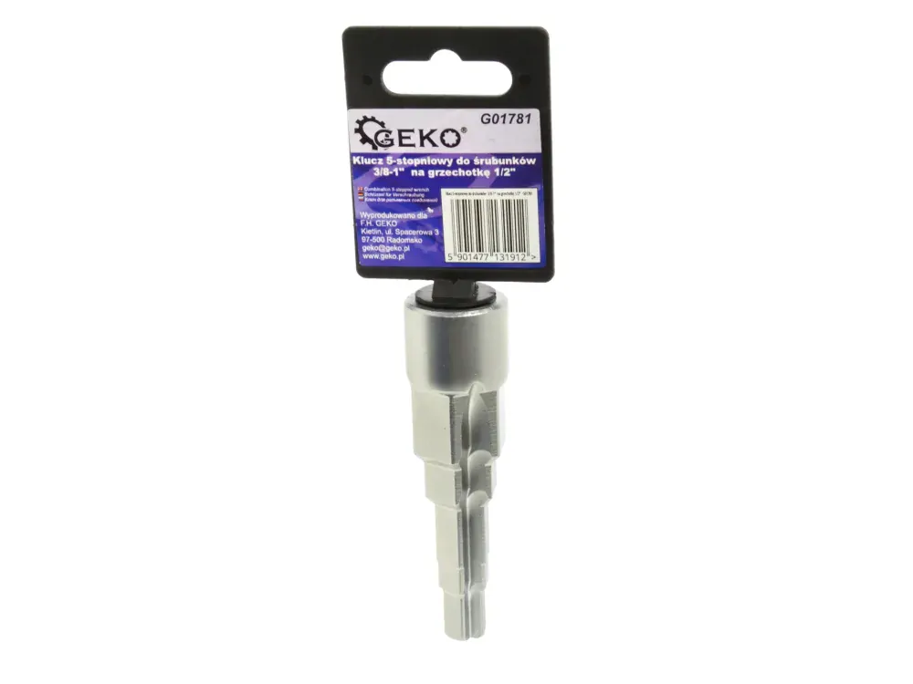 GEKO G01781 Stupňovitý univerzálny kľúč 3/8-1" 