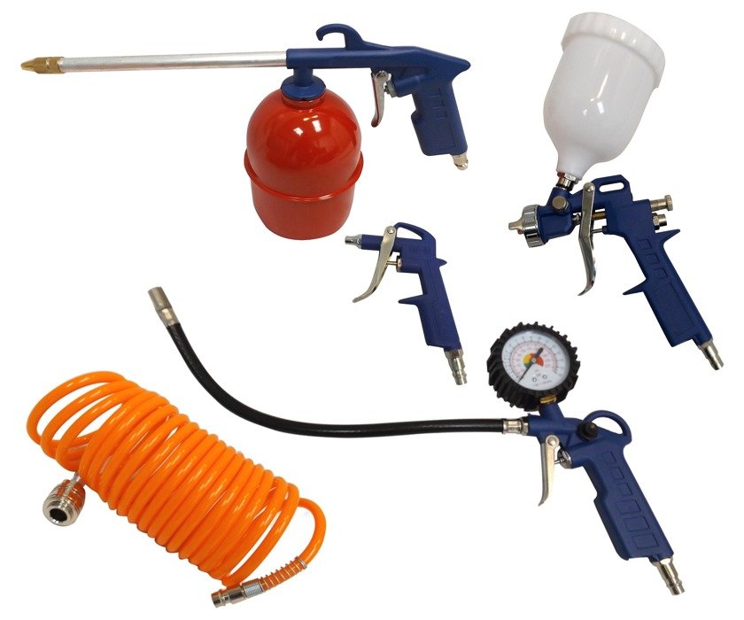 Magma Pneumatická sada striekacia pištoľ 1,5mm na maľovanie 5ks