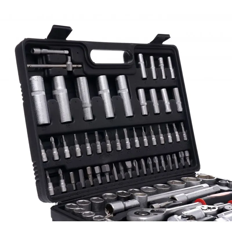KRAFT&DELE EC303 Gola sada 108ks 1/4" 1/2" kľúčov, nástrčných hlavíc, bitov, račňových kľúčov