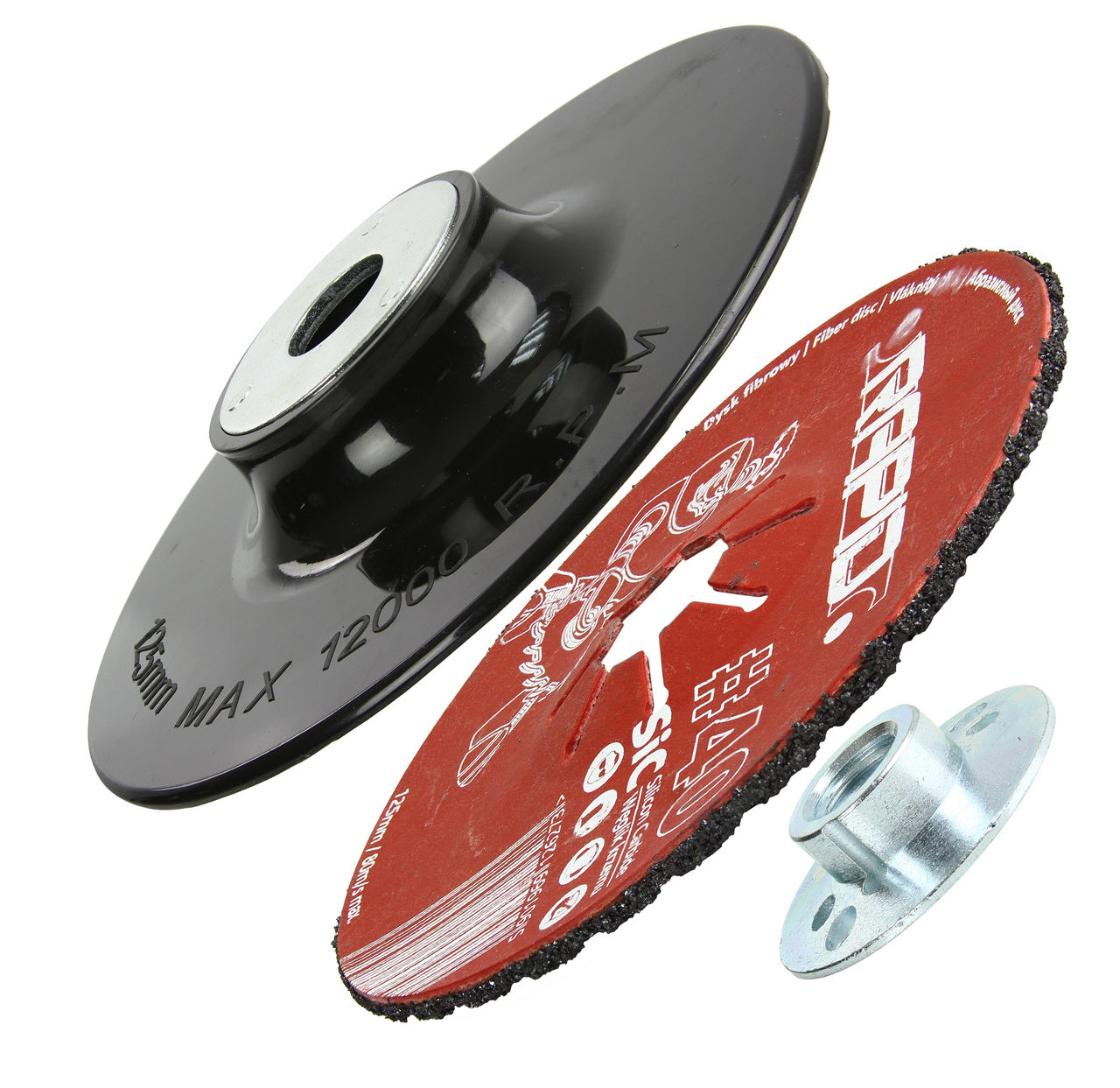 MAR-POL M08495 Nástavec montážny adapter podložka 125mm upínací tŕň pre kotúče