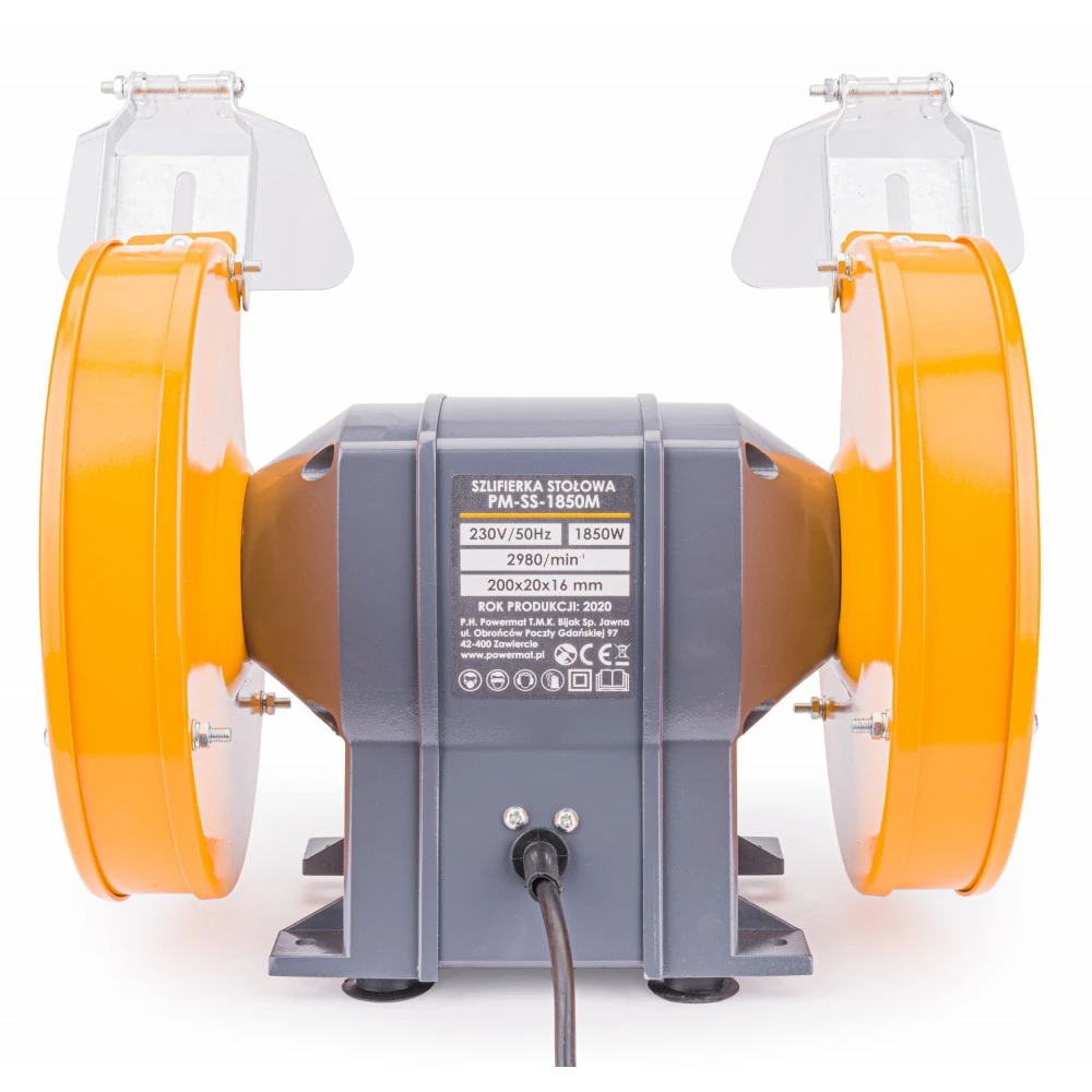 POWERMAT PM-SS-1850M Elektrická stolná brúska dvojkotúčová 1850W 200mm