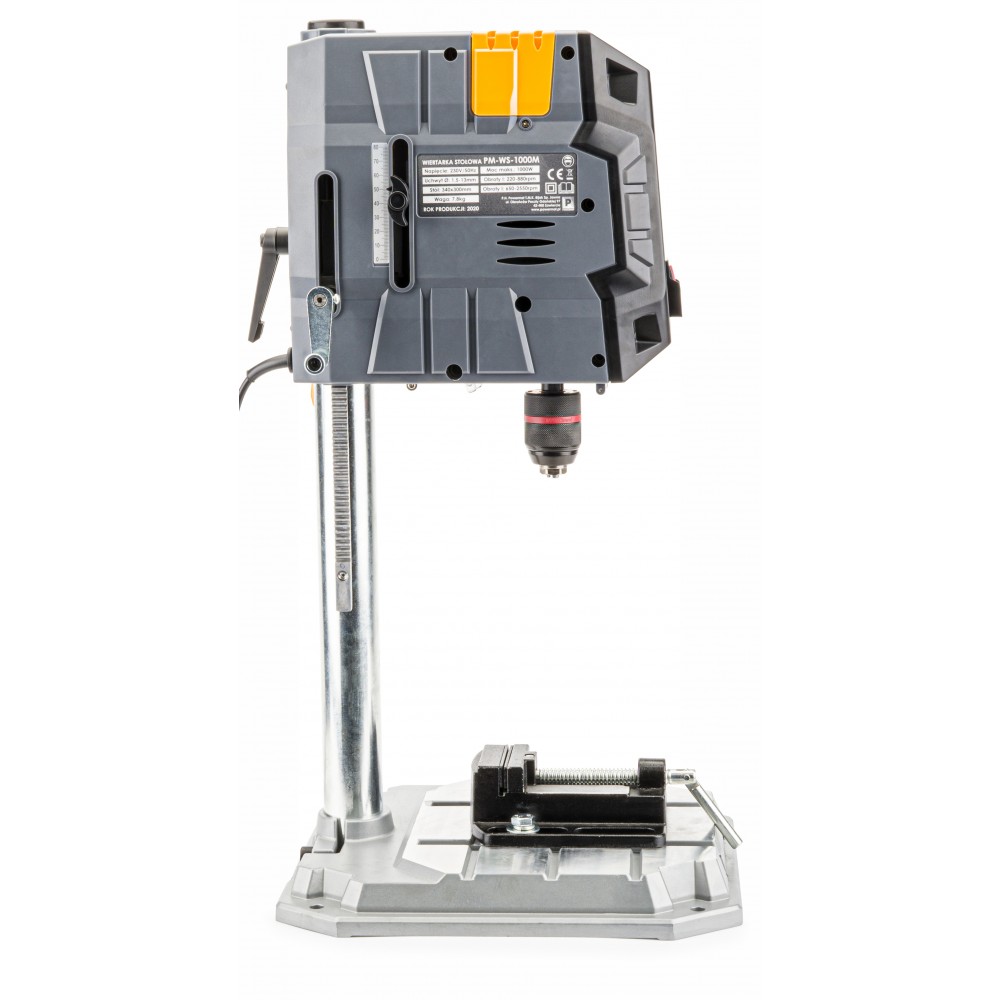 POWERMAT PM-WS-1000M 1000W Stolová vŕtačka dielenská stĺpová LED krížový laser