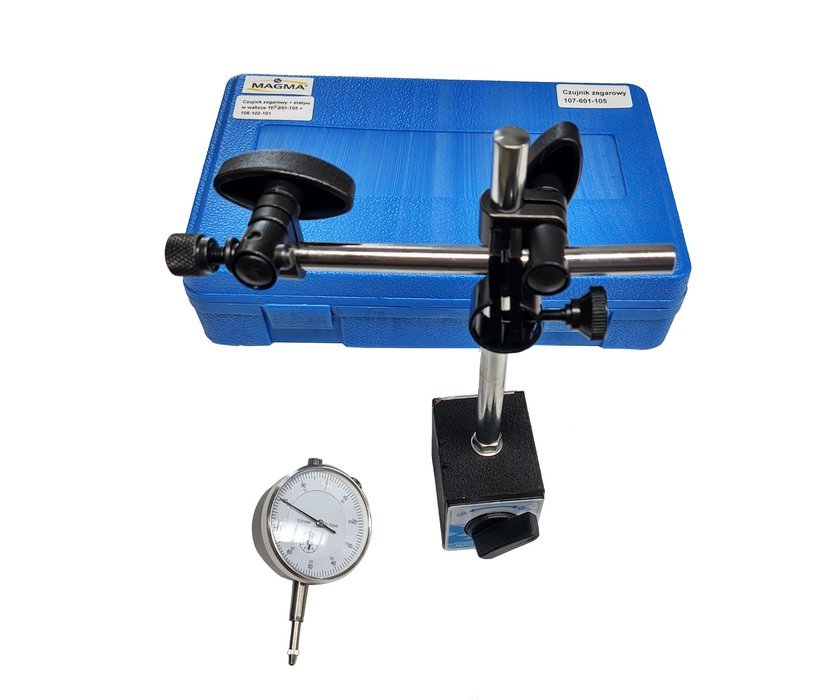 MAGMA Číselníkový odchýlkomer magnetický statív 60kg sada