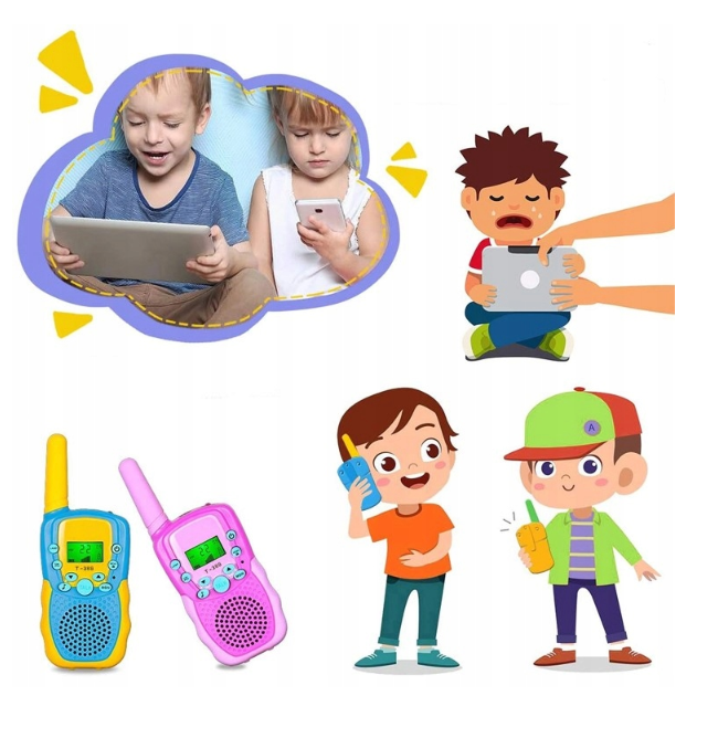 Walkie talkie vysielačky pre deti 3ks do 3km