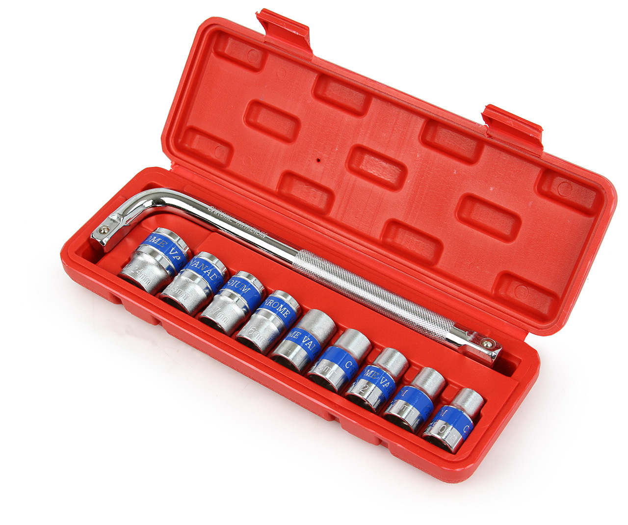 MAR-POL M58201 Nástrčné kľúče 1/2" 10ks 10-24mm