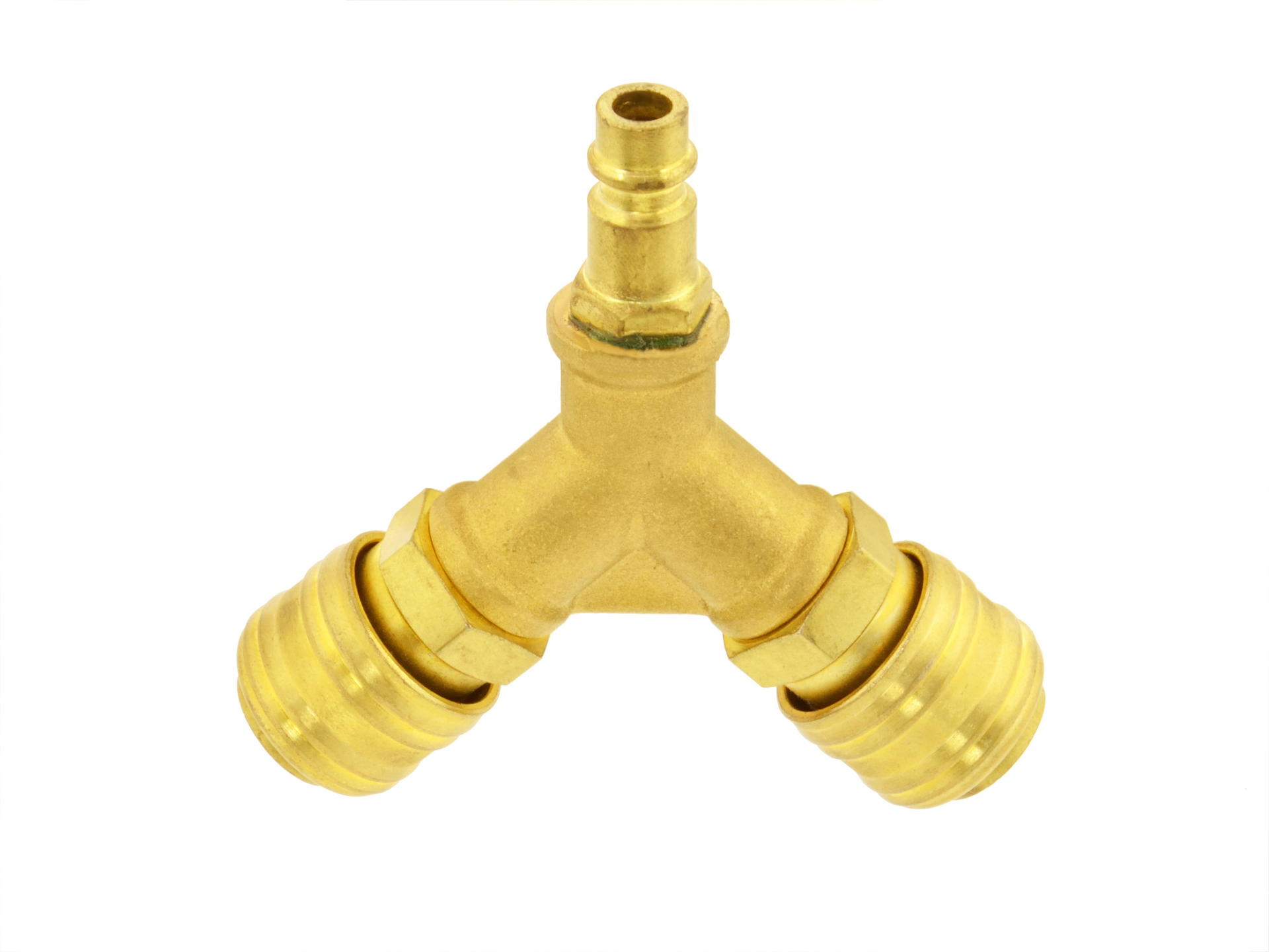 GEKO G02995 Pneumatický dvojcestný rozdeľovač 1/2" rýchlospojka rozdvojka