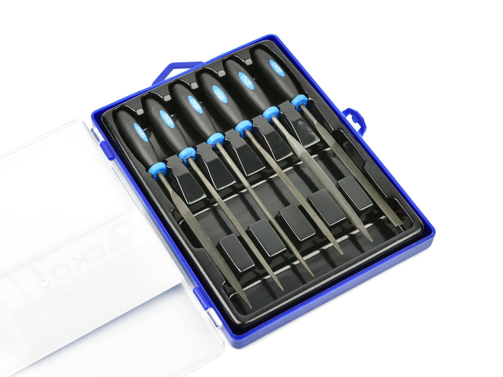 Geko G40072 Sada pilníkov pilníky na kov 6ks