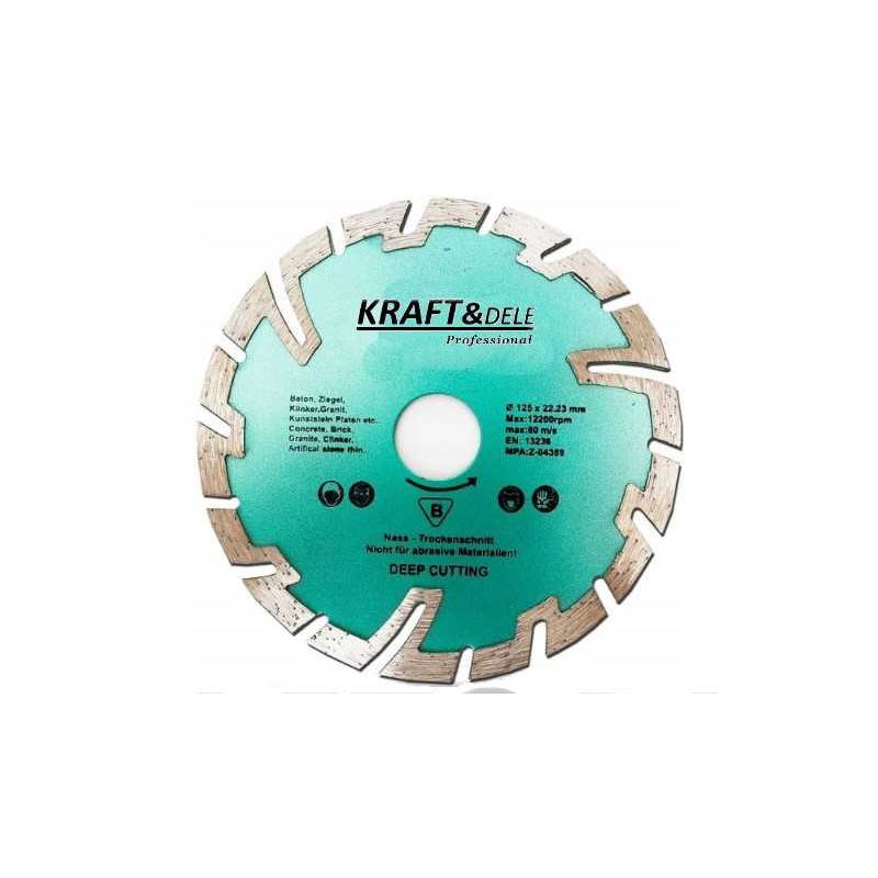 KRAFT&DELE KD928 Diamantový kotúč segmentový 125x10x22,23mm