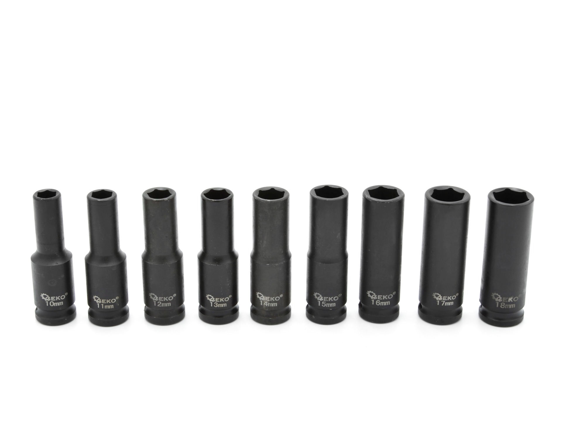 GEKO G10513 Príklepové nástrčné kľúče 1/2" 10 - 32mm 16ks sada
