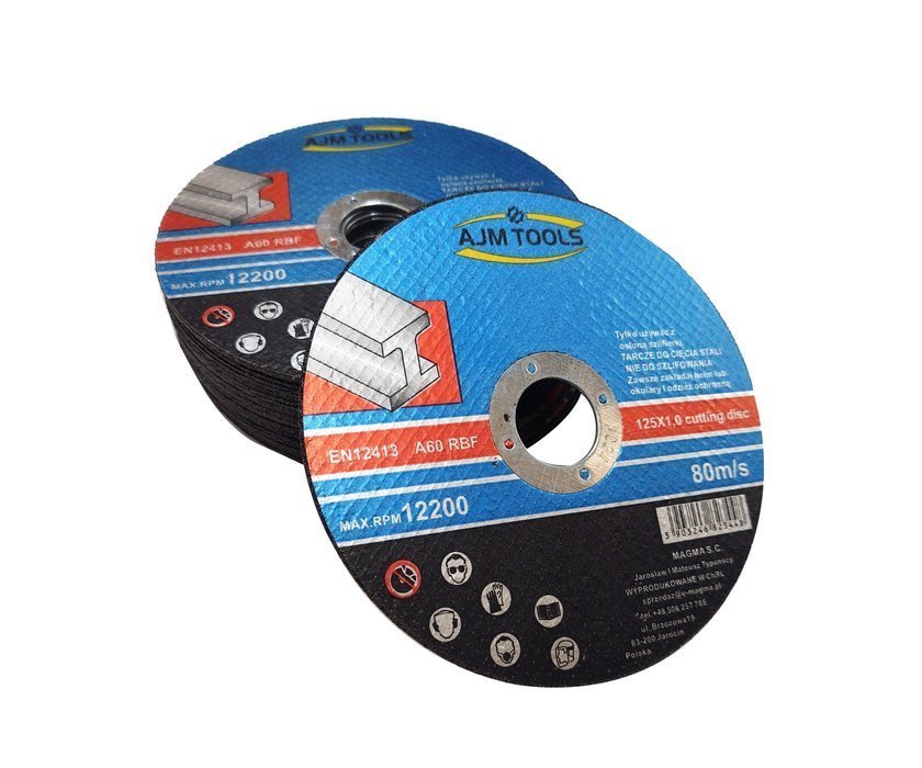 AJM Tools Rezný kotúč na brúsku 125mm 1,0mm 10ks