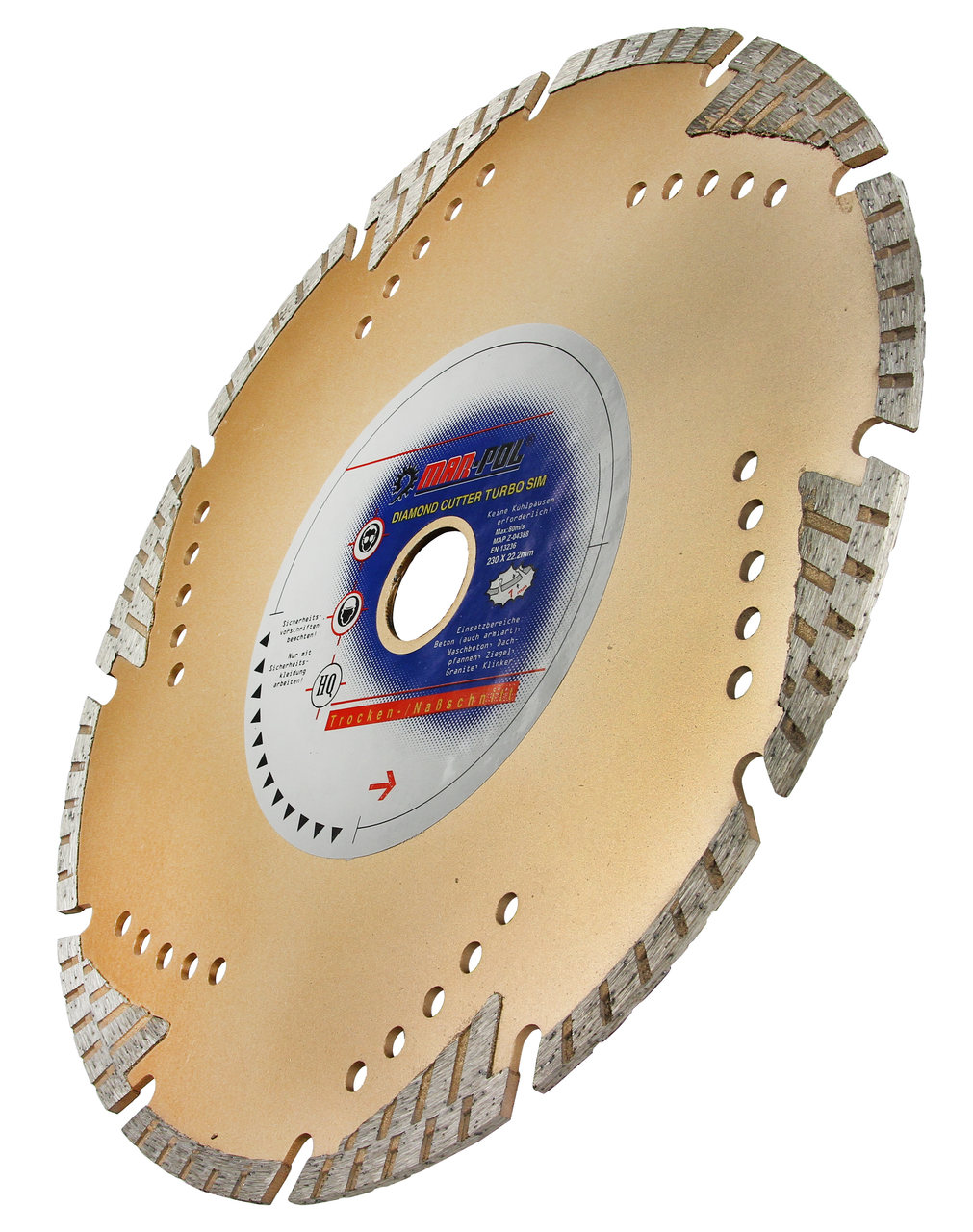MAR-POL M08725 Diamantový rezný kotúč 230mm LASER GC