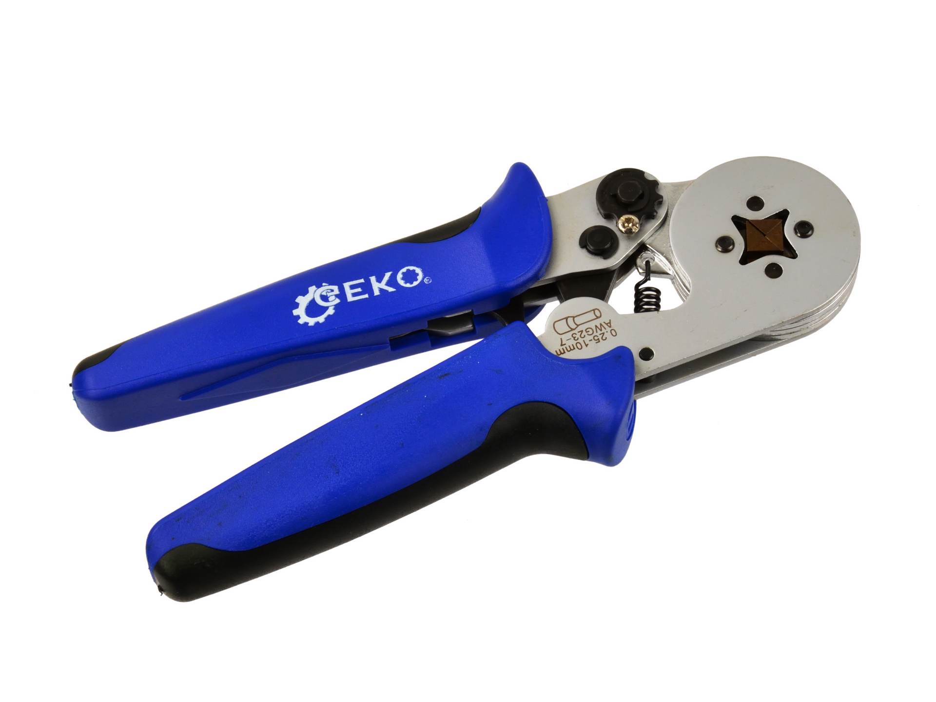 GEKO G01772 Krimpovacie kliešte na káblové objímky svorky 0,25-10mm2