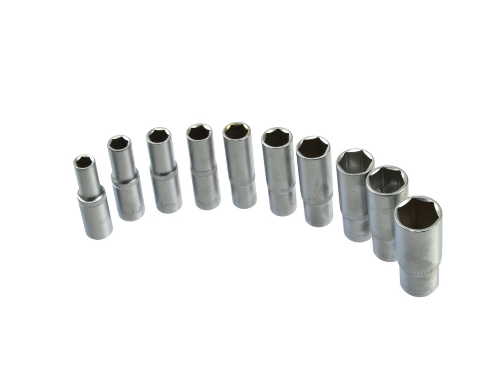 GEKO G13545 Sada 1/2" dlhých nástrčných nástavcov 10ks 10-24mm