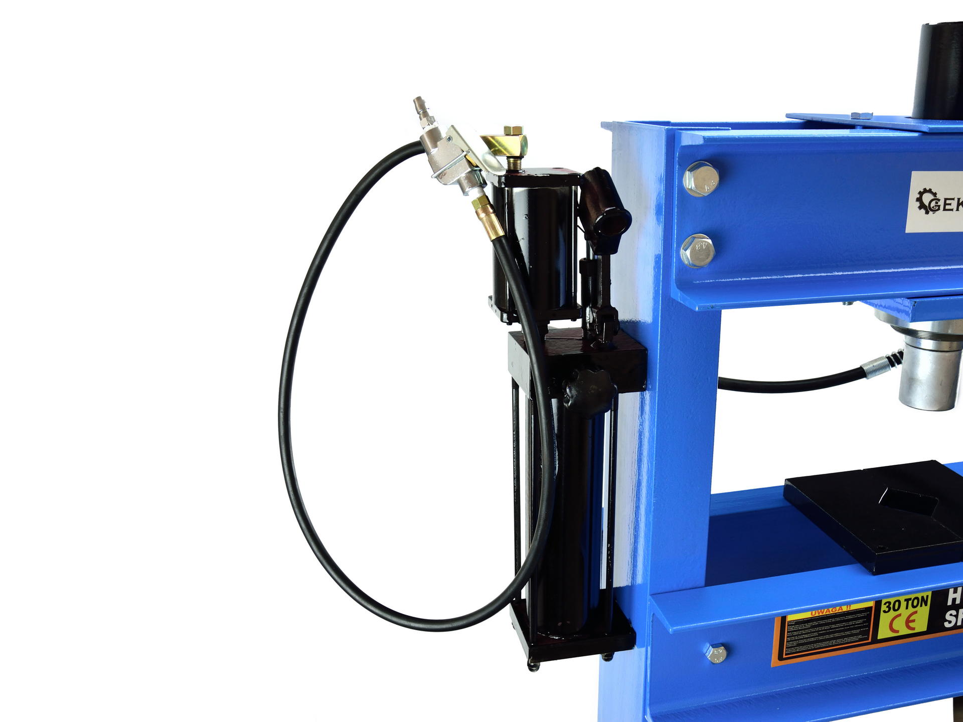 GEKO G02093 Hydraulický pneumatický dielenský lis nosnosť 30t s manometrom