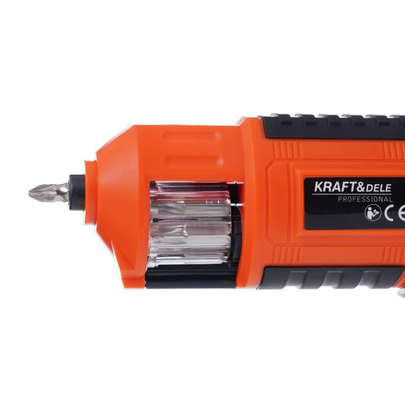 KRAFT&DELE KD1574 Akumulátorový skrutkovač 1300mAh LED bity