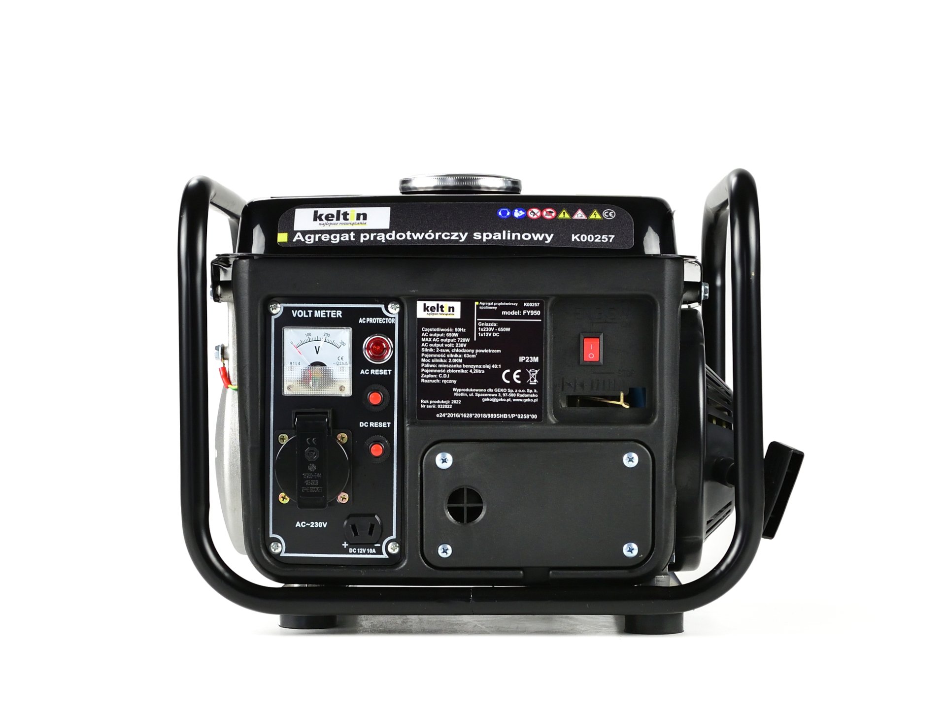 KELTIN K00257 ELEKTROCENTRÁLA GENERÁTOR PRÚDU 2HP 720W 12V / 230V