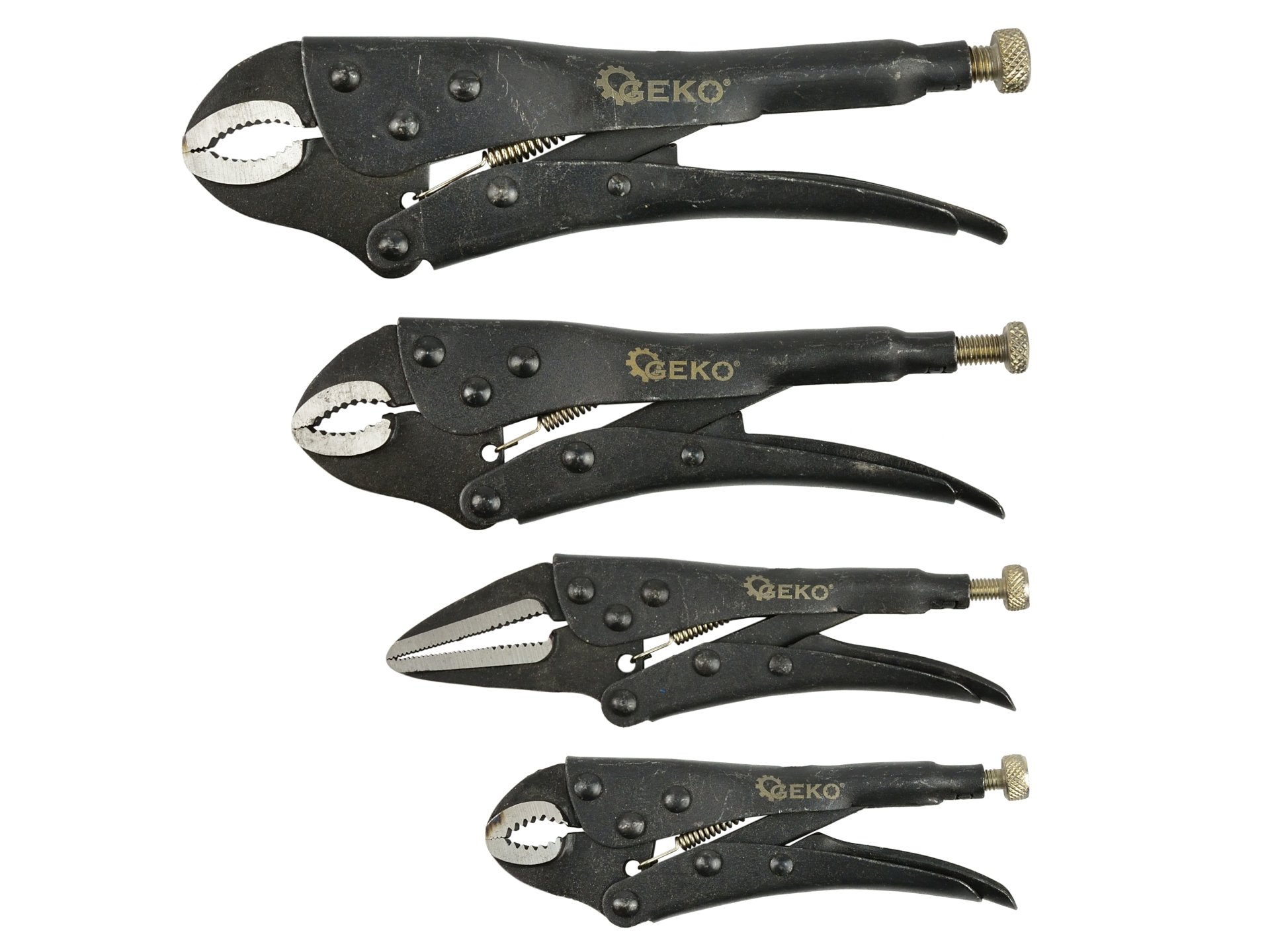 GEKO G10222 Samosvorné kliešte Morse'a 4ks (125 mm - 250 mm) 