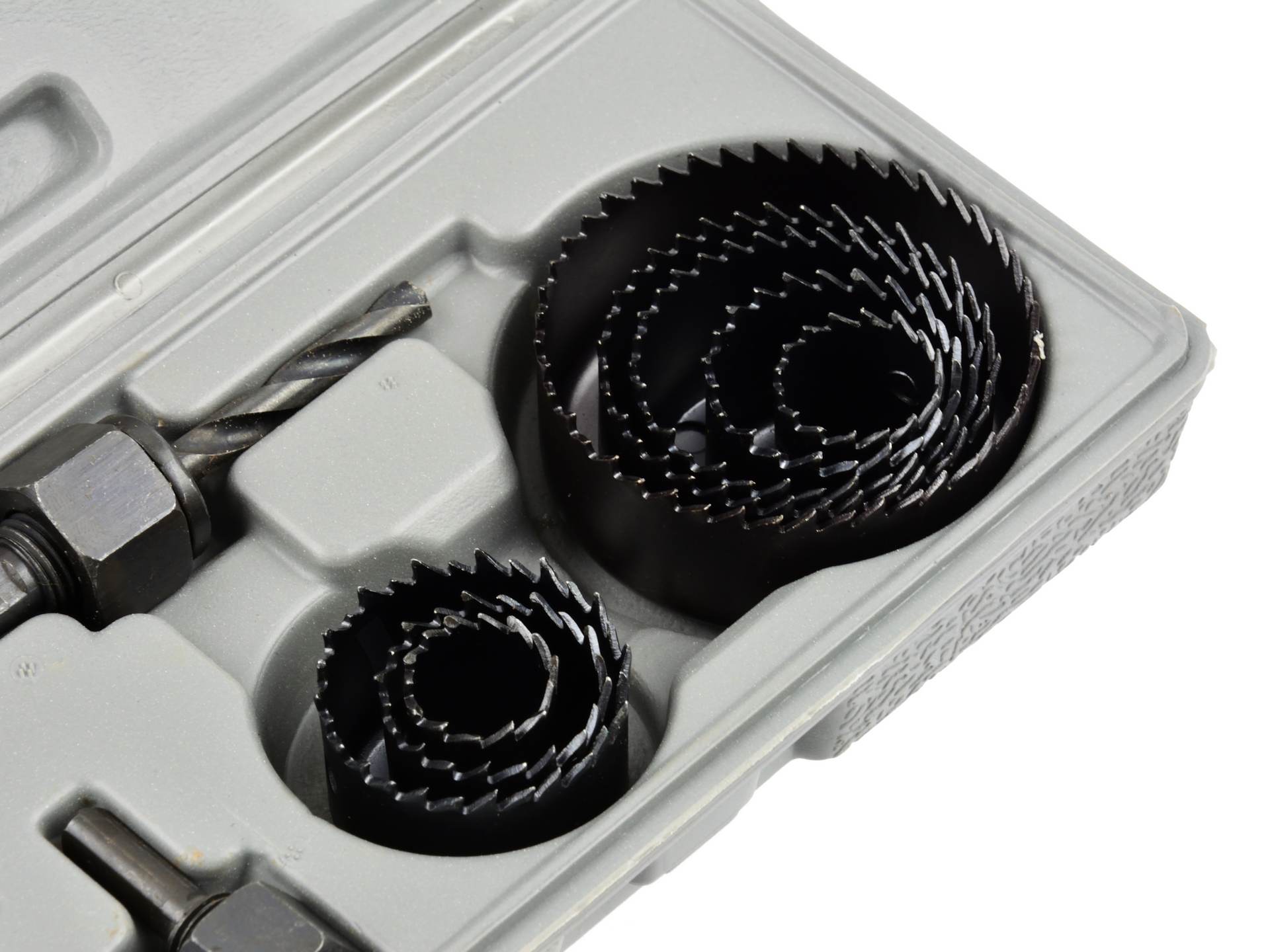 GEKO G30001 Vykružováky korunkové vrtáky do dreva sadrokartónu 11ks 19-64mm sada 