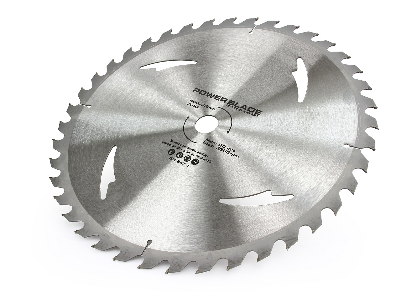 MAR-POL M090753 Pilový vidiový kotúč na drevo 450mm x 32 mm x 40T